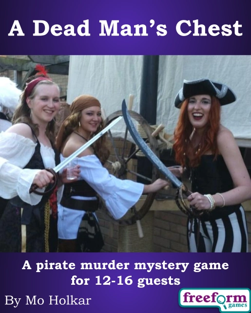 Cover to the A Dead Man's Chest murder mystery game