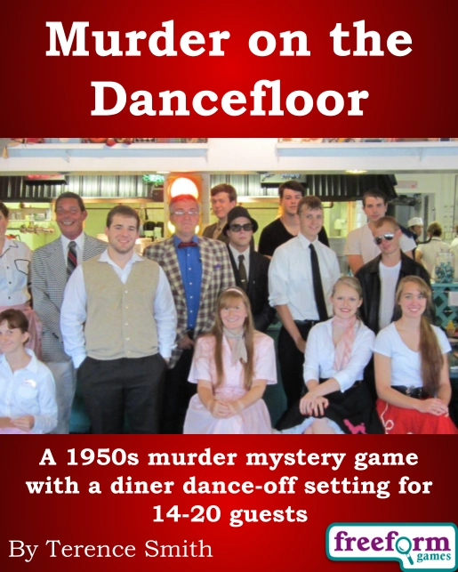 Cover to Murder on the Dancefloor, a murder mystery game