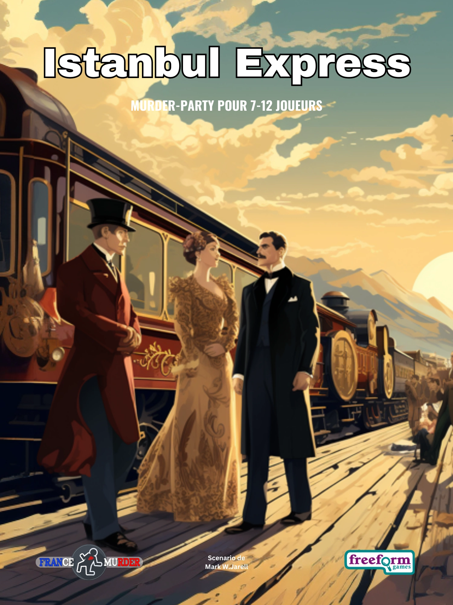 Cover to Istanbul Express, a French murder mystery game