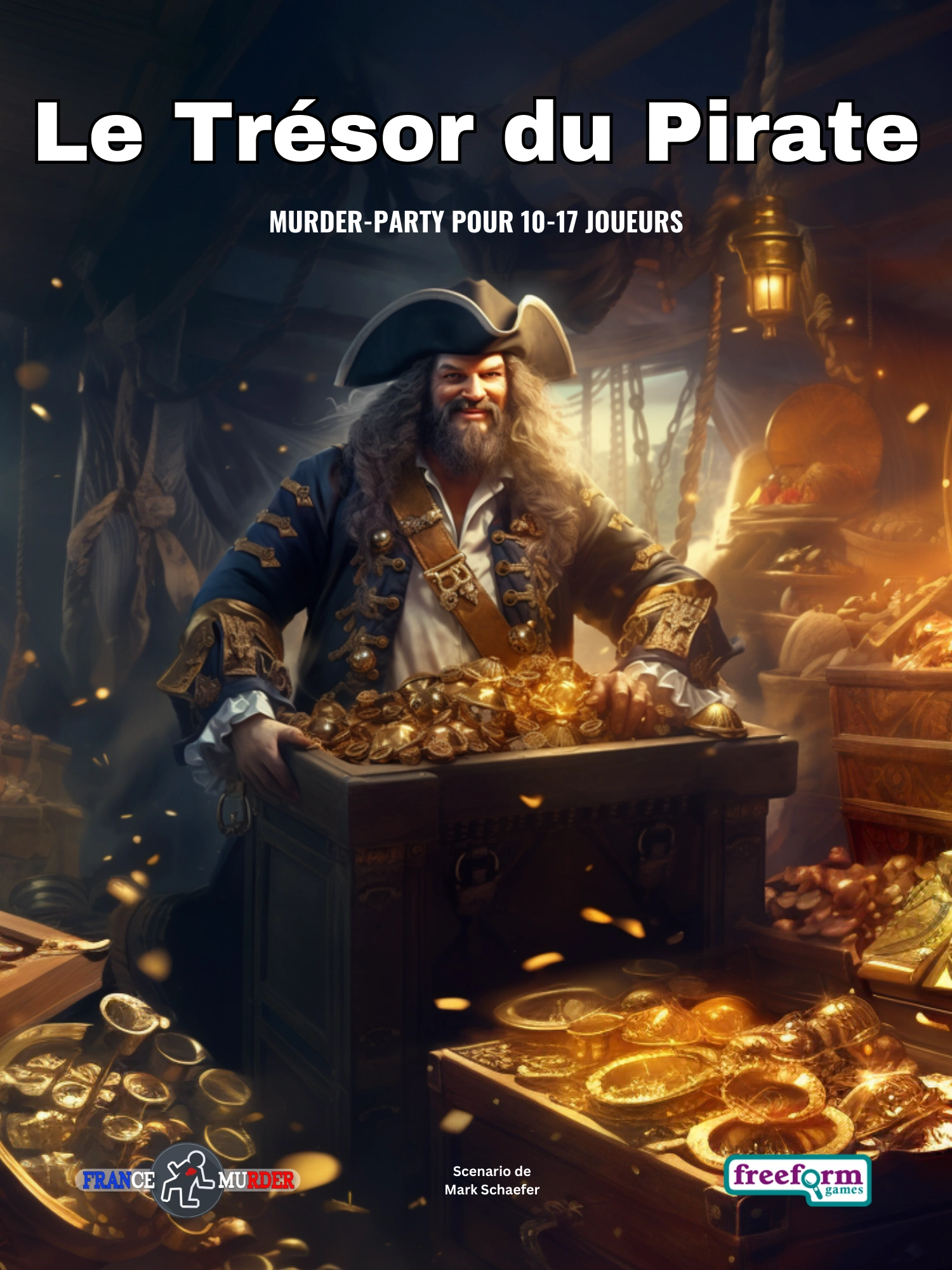 Cover to Le Trésor du Pirate, a French murder mystery game