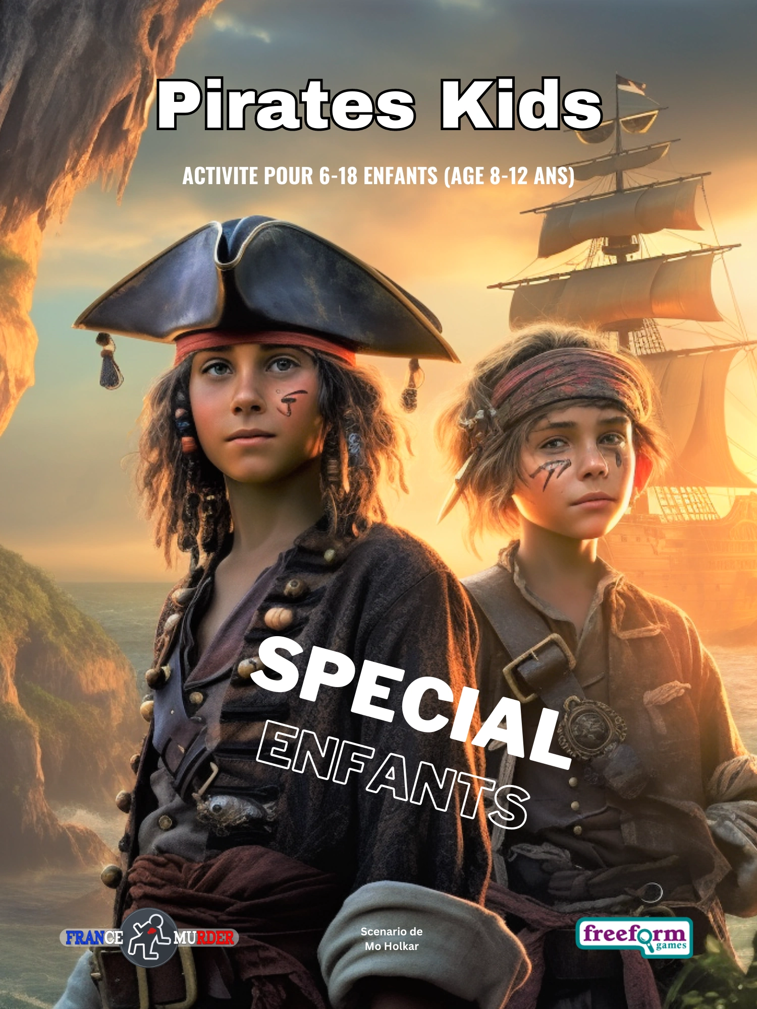 Cover to Pirates Kids, a French pirate party