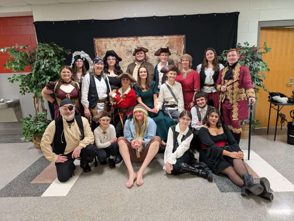 Pepple dressed in pirate costumes