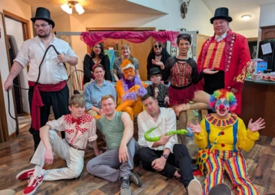 Under the Big Top murder mystery party photos